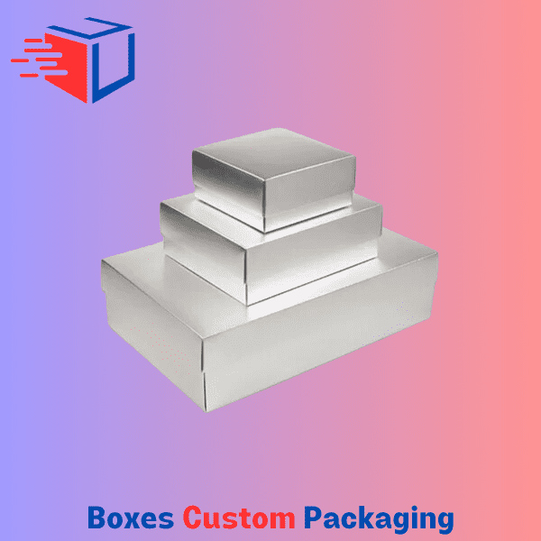 Silver Metallic Boxes - Boxes Custom Packaging